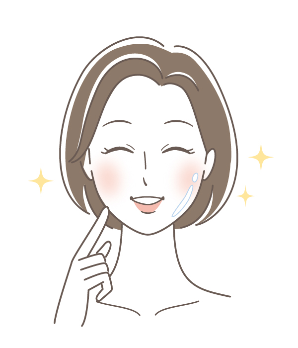 肌の乾燥、小じわが改善